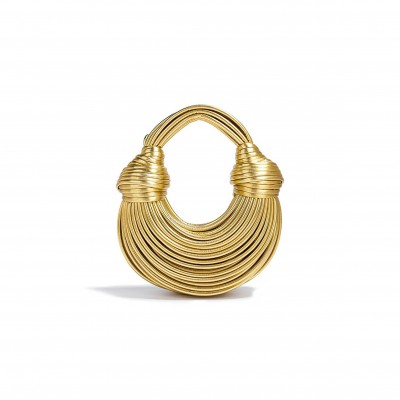 BOTTEGA VENETA KNOTTED DETAIL STRAPPY SHOULDER BAG (25*12*10cm) 